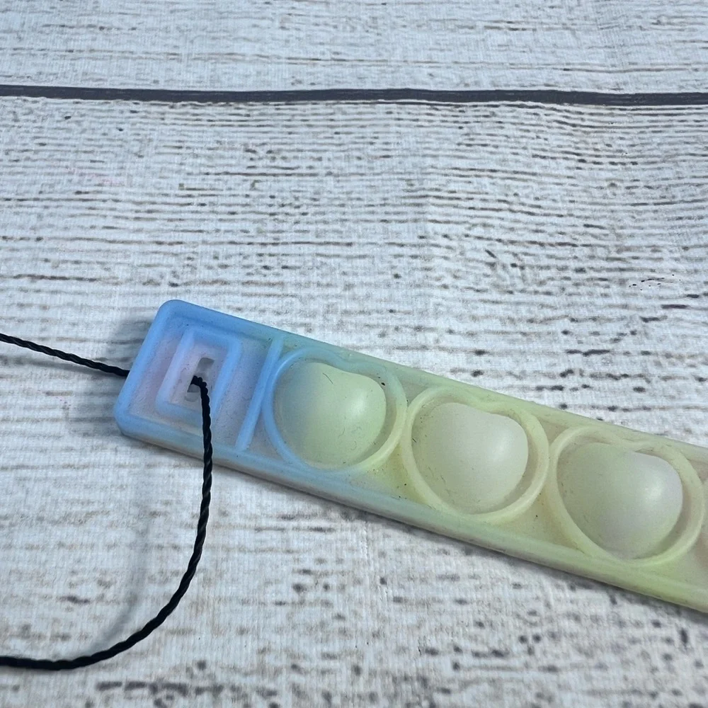 Pop-It Fidget Toy Glow in the Dark Heart Bracelet 💗